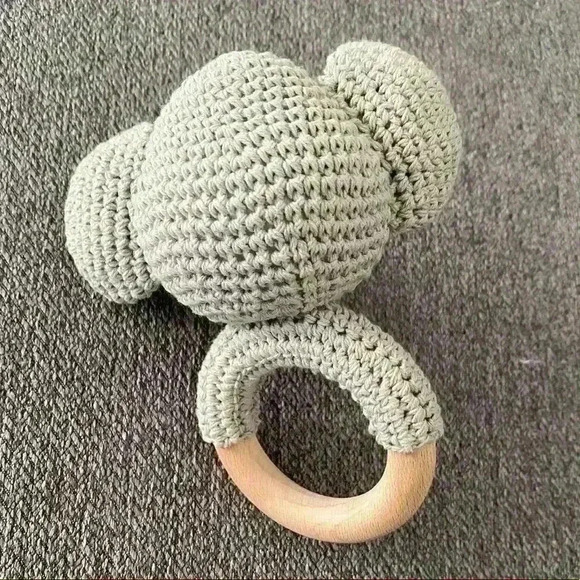 Baby Teether/Rattle Elephant Toy - Picture 3 of 3